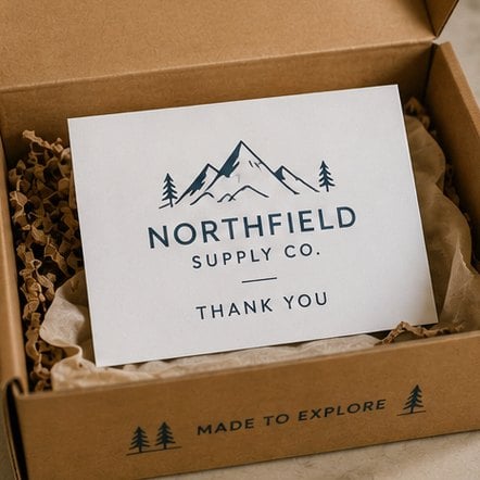 Customized thank you cards for e-commerce brands