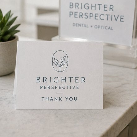 Customized thank you cards for professional practices