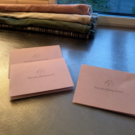 Folded Thank You Cards with custom branding