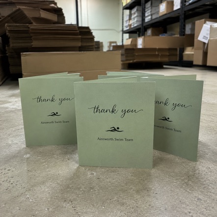 Packaging Insert Cards with custom branding